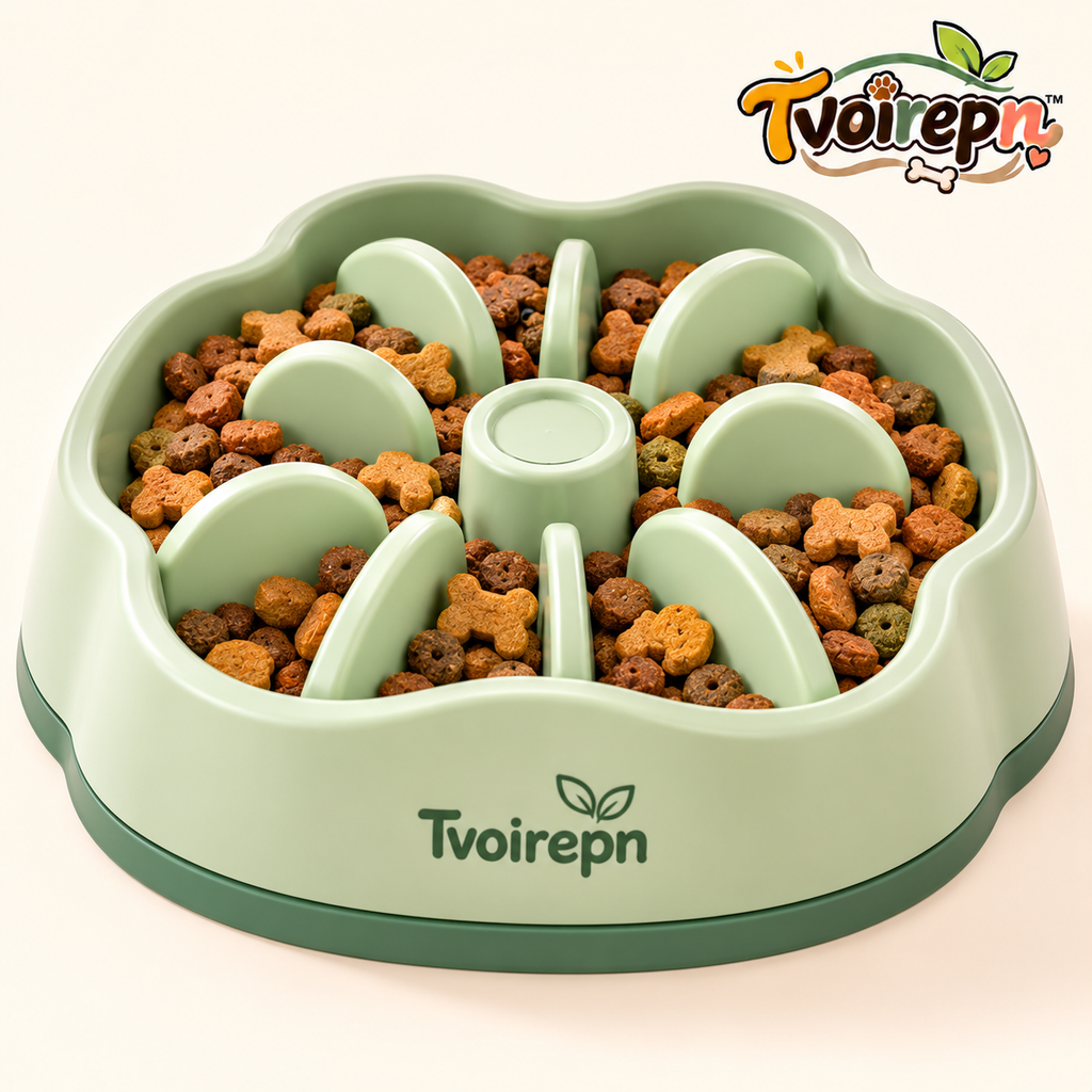 Tvoirepn™ PetalPace Slow Feeder Bowl for Dogs & Cats — Petal Maze Food Bowl