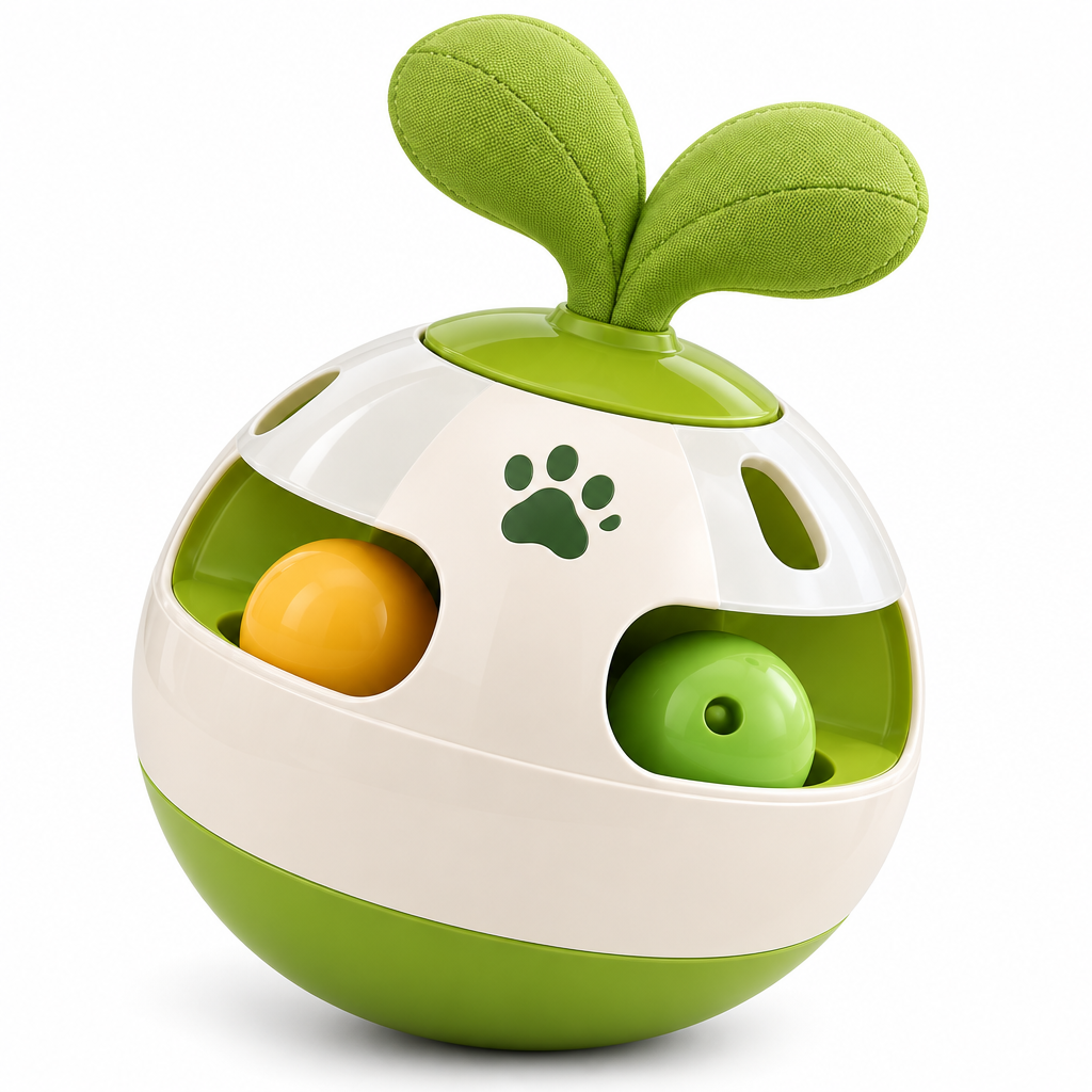 Tvoirepn™ SproutWobble Interactive Cat & Dog Toy — Plant-Shaped Wobble Toy with Motion-Activated Sound